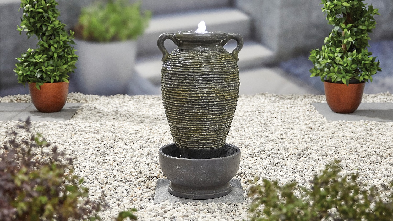 Rippling Vase Inc. Led - Kelkay Water Feature